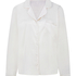 Satin Long-Sleeved Jacket, White