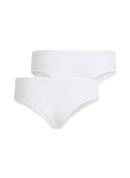 2-pack of Angie Brazilian knickers, White