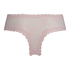 Floral Mesh V-shaped Brazilian Knickers, Pink