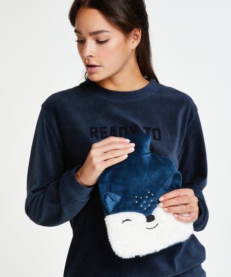 Hot water bottle, Blue