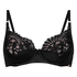 Poppy Padded Underwired Bra, Black