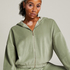 Velours Long-Sleeved Jacket, Green