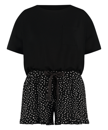 Short Pyjama Set, Black