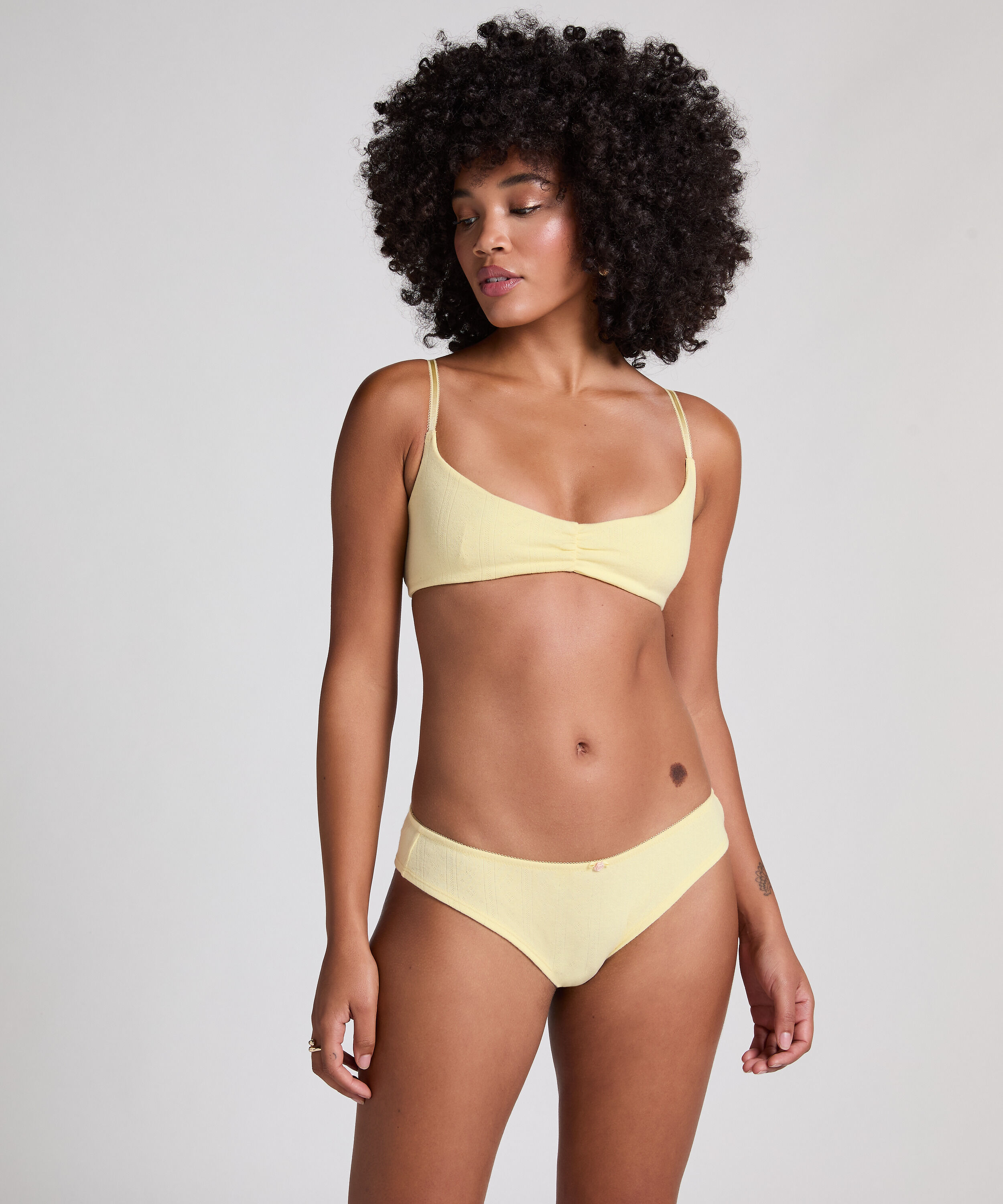 Pointelle Brazilian, Yellow