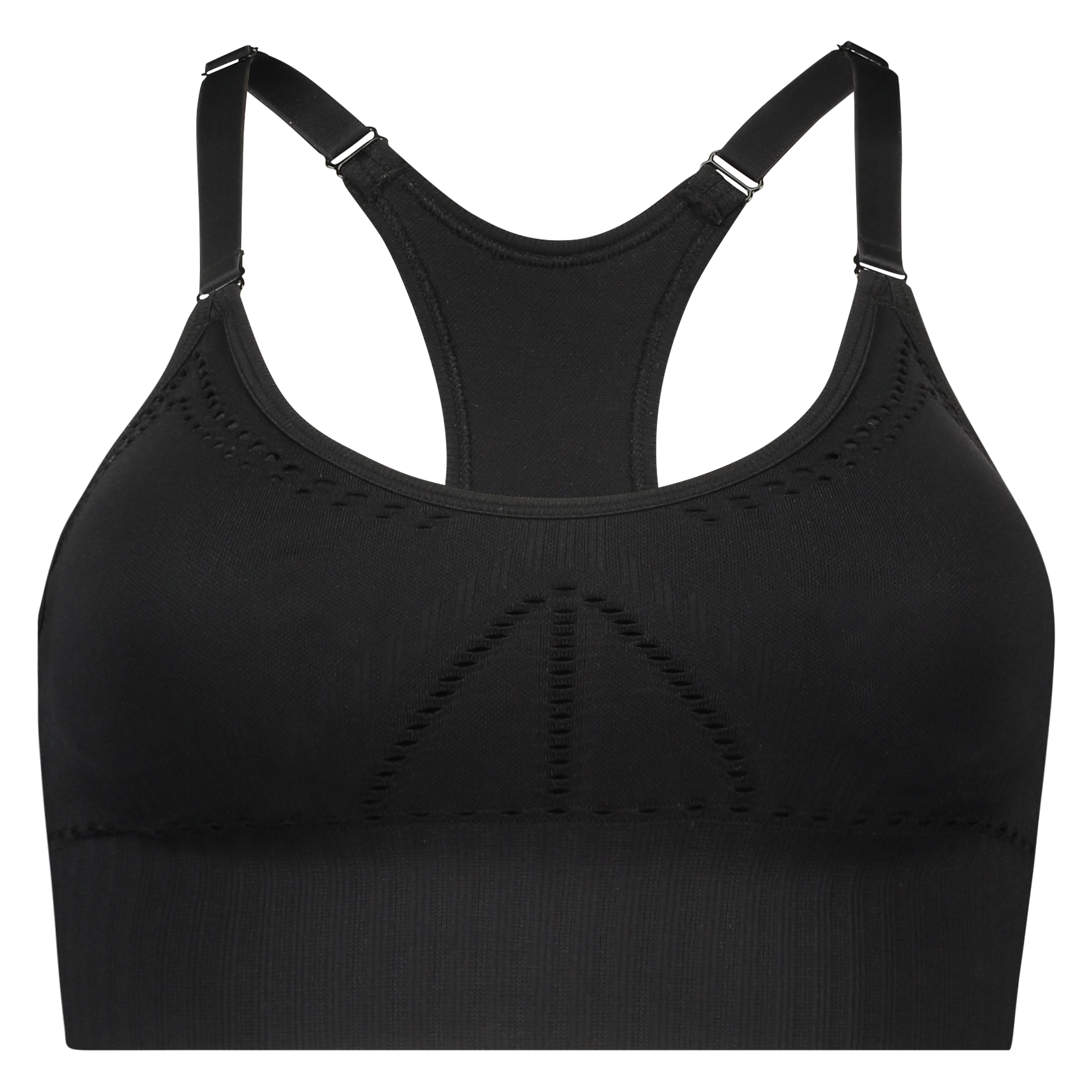 HKMX Sports bra The Comfort Level 1, Black, main