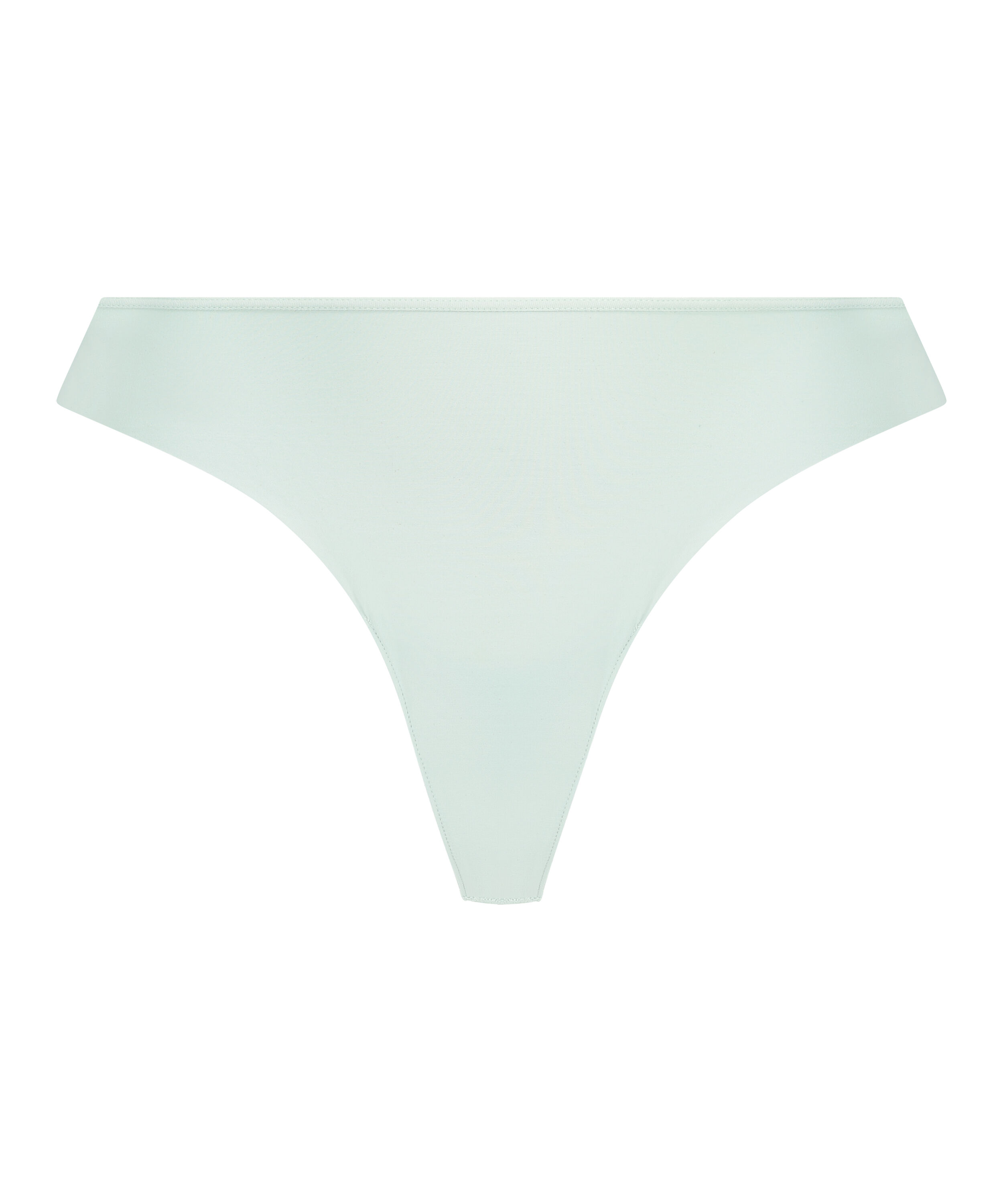 Lace Back Invisible Thong, Green