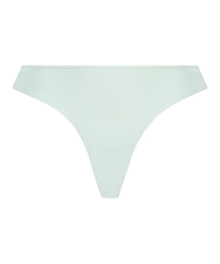 Lace Back Invisible Thong, Green