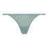 Invisible Stripe Mesh Thong, Green