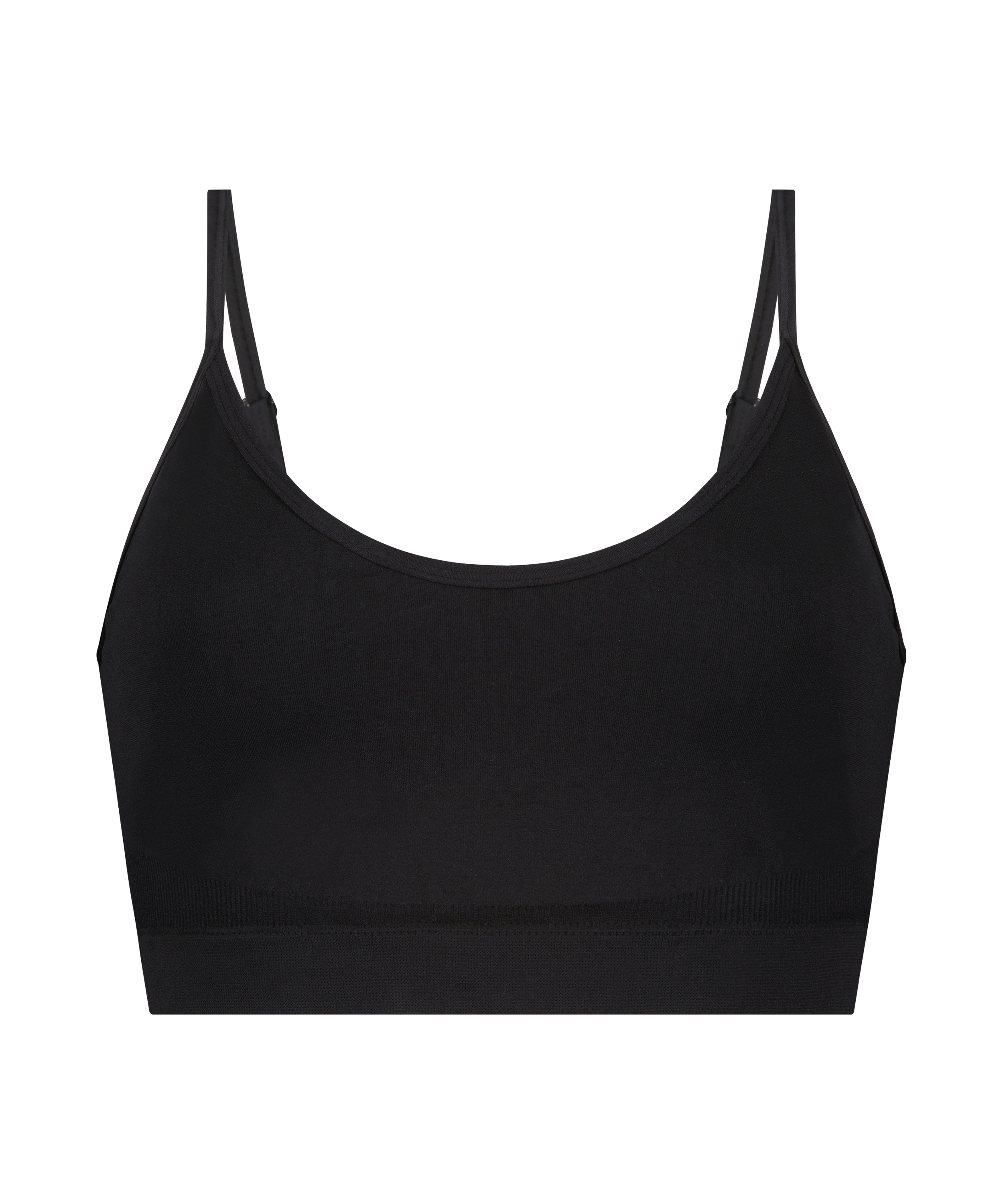 Strappy bralette, Black, main