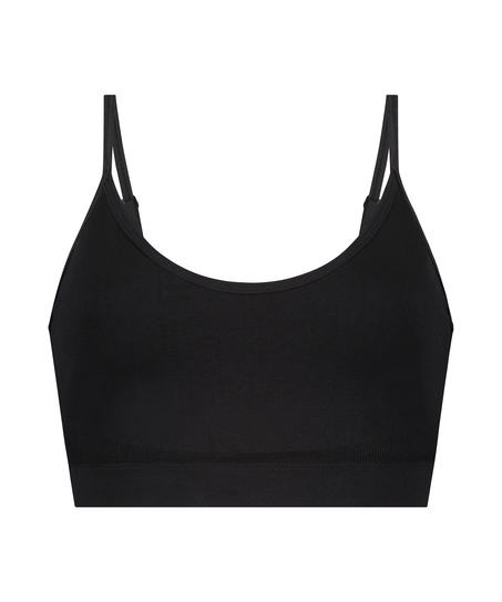 Strappy bralette, Black