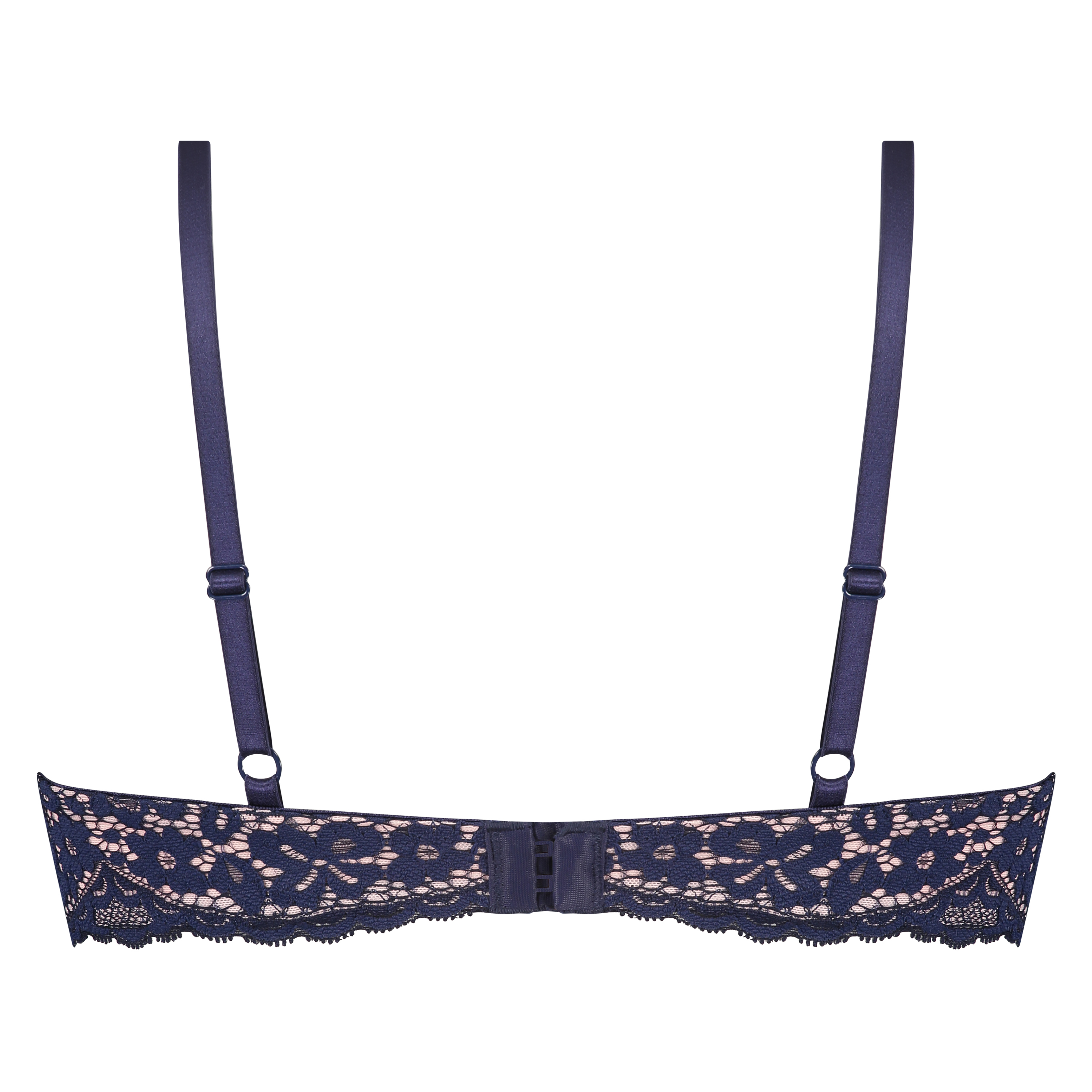 Rose Padded Underwired Bra, Blue, main