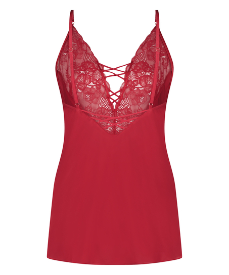 Kaely Slip Dress, Red