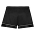 Satin Lace Pyjama Shorts, Black