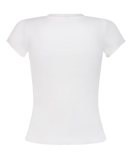 Short Sleeve Cotton Shirt, White