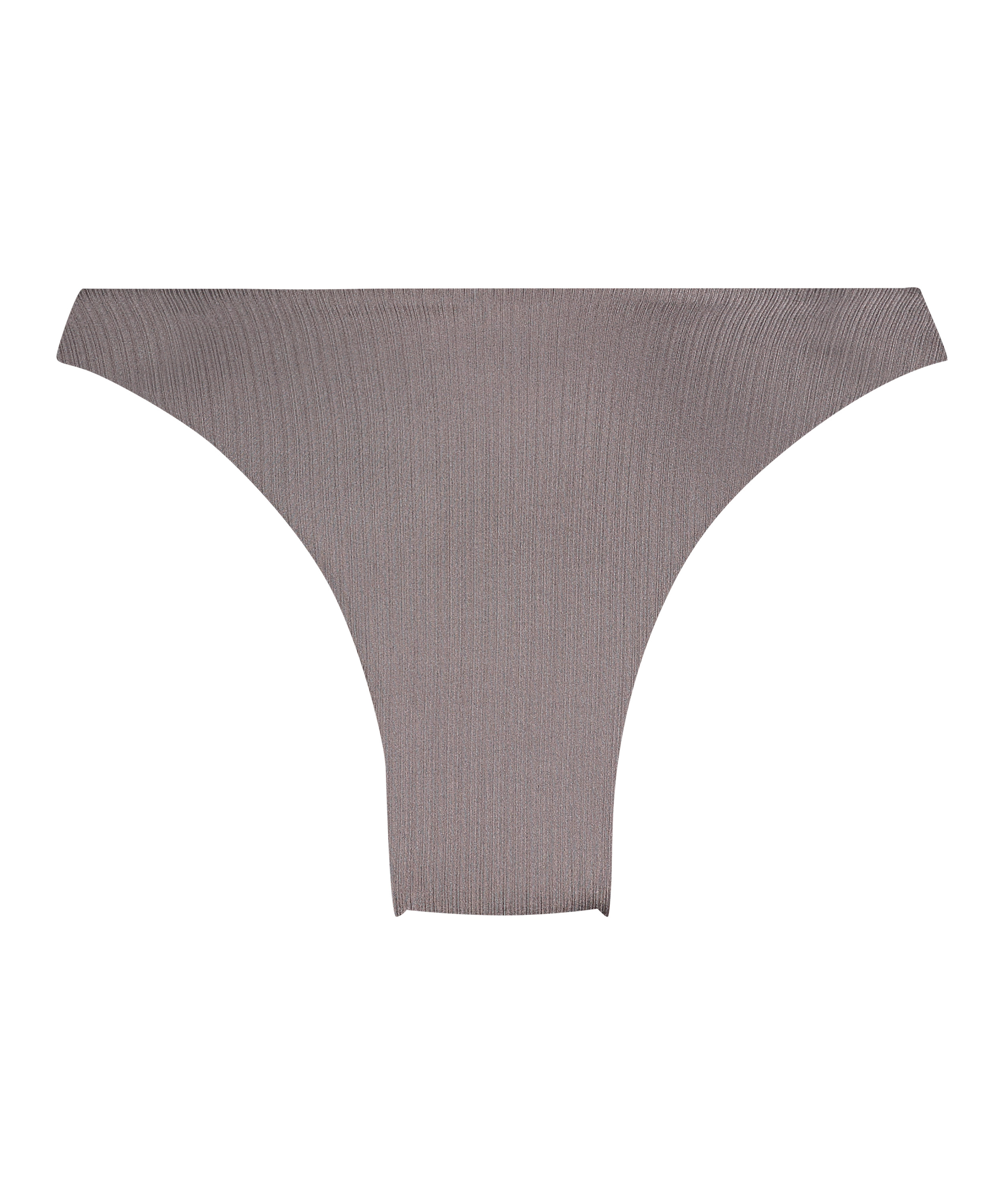 Luna High-Leg Bikini Bottoms, Grey, main