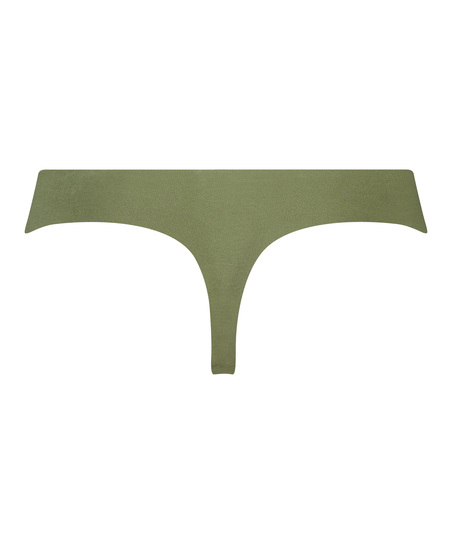 Invisible cotton thong, Green