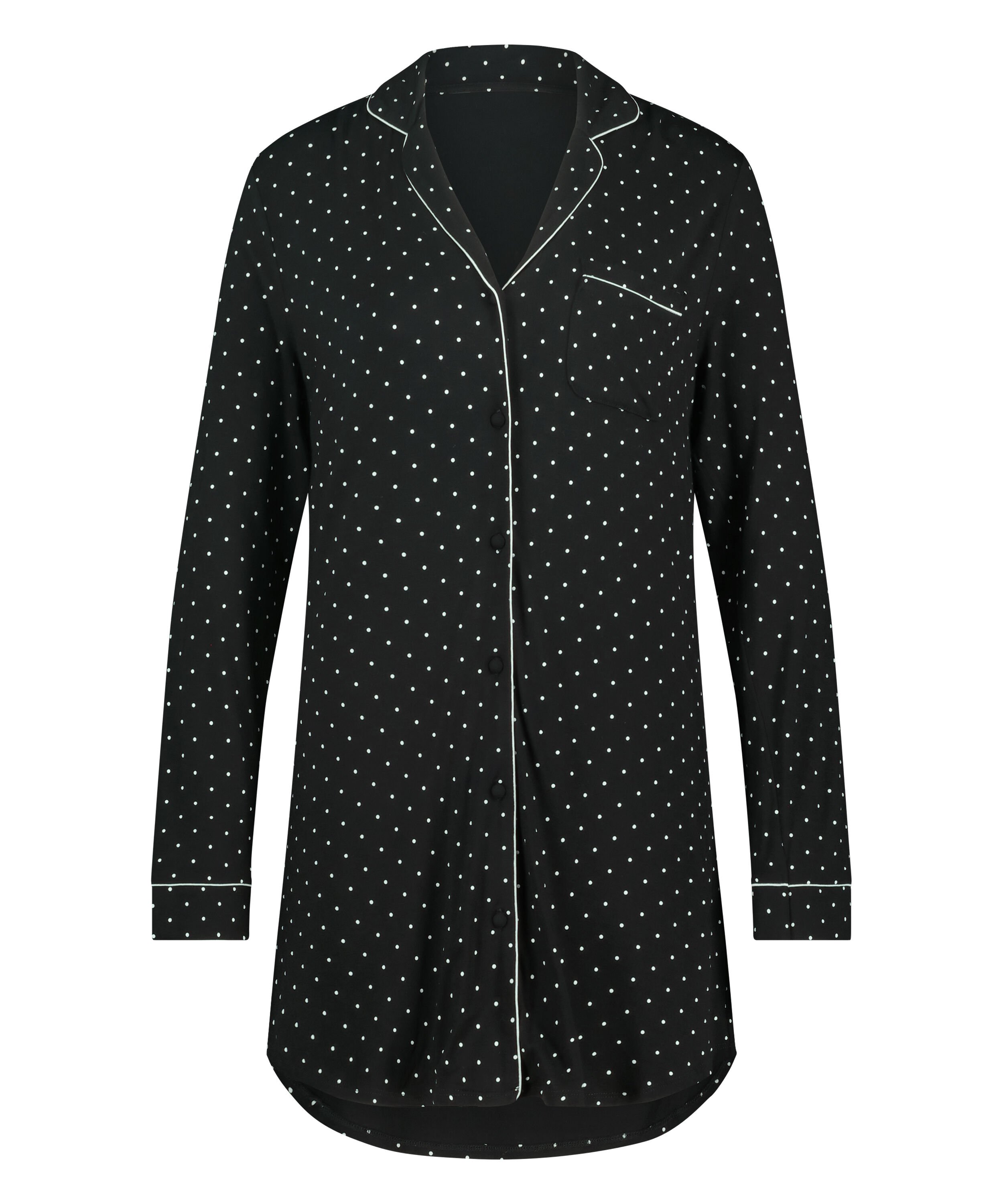 Essential Jersey Shirtdress, Black