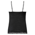 Velvet lace cami, Black
