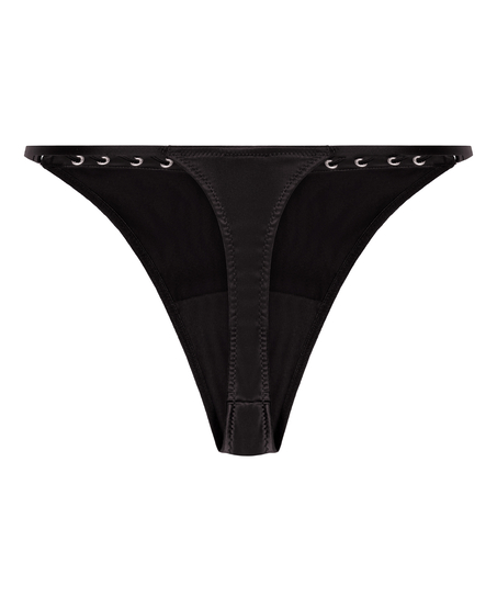Pina Highleg Thong, Black