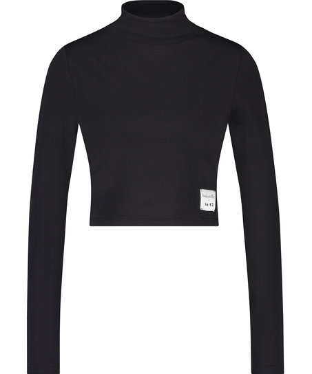 Crop top Lia HKM x NA-KD, Black