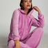 Velour hoodie jacket, Pink