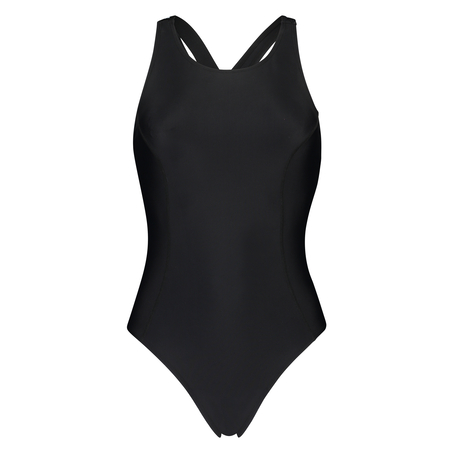 HKMX High Neck Swimsuit, Black