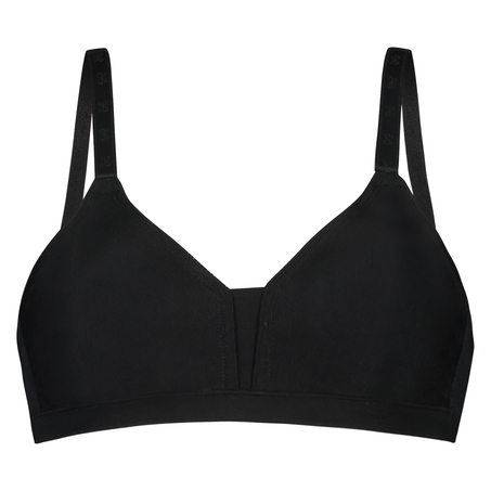 Non-Padded Non-Underwired Bra, Black