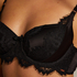 Hannako Padded Underwired Bra, Black