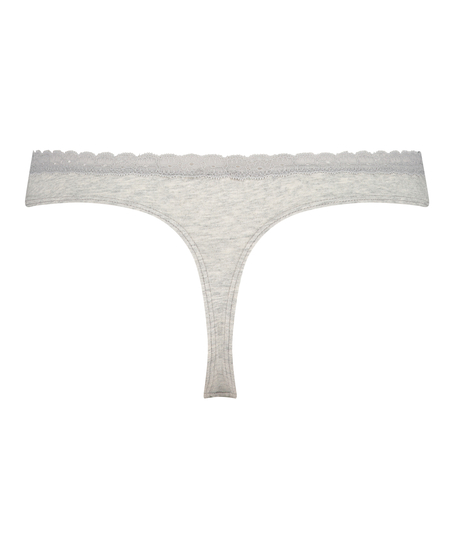 Cotton thong, Grey