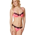 Padded underwired  bra Secret Lace contrast, Pink