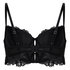 Posie Padded Underwired Longline Bra, Black