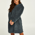 Snuggle Fleece Lounge Dress, Blue