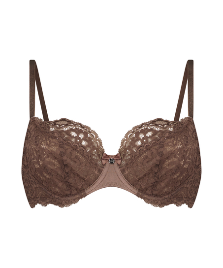 Marine Non-Padded Underwired Bra, Brown
