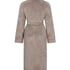 Fleece Bathrobe, Beige