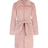 Zip Fleece Bathrobe, Pink