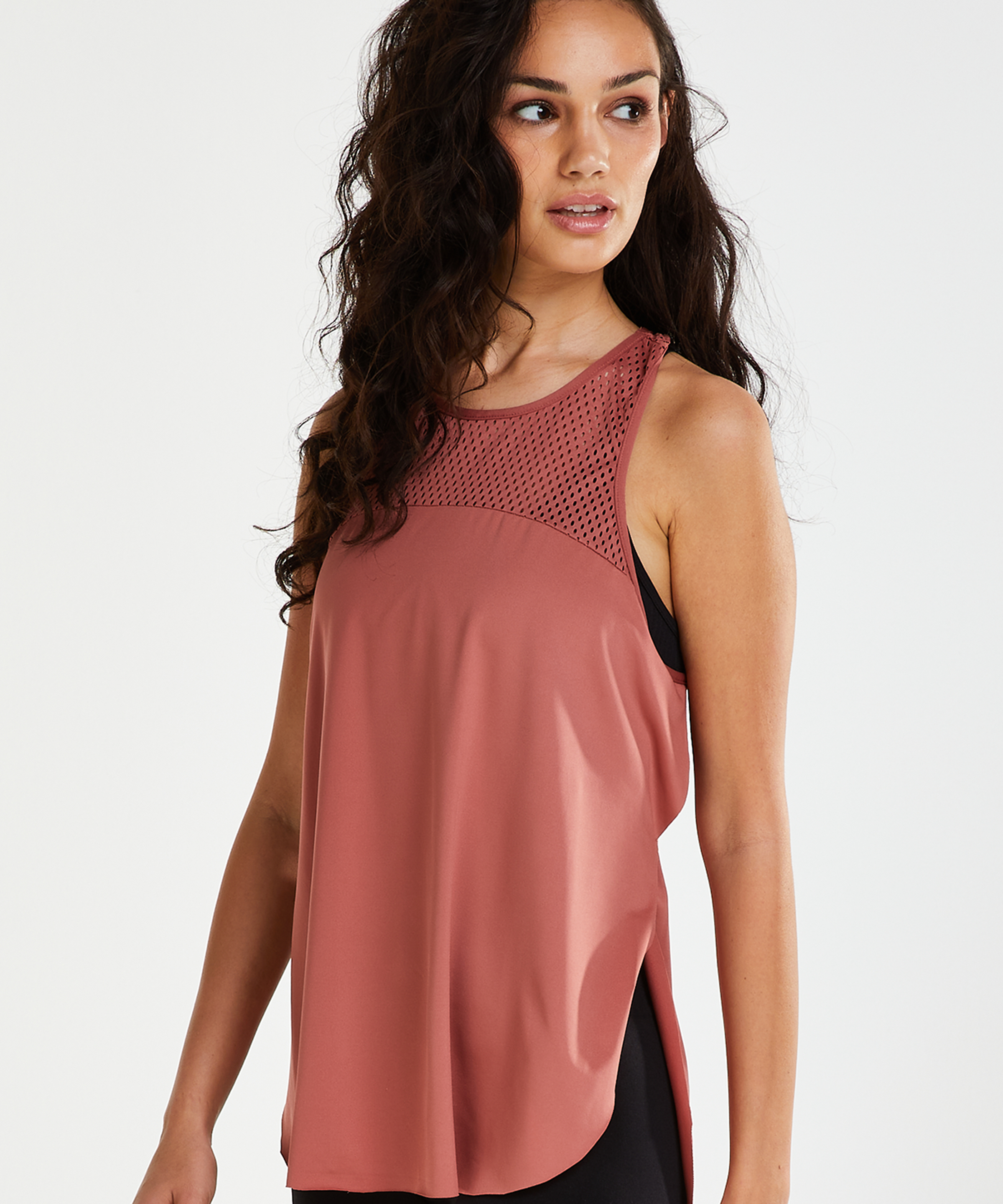 HKMX loose fit tank top, Pink, main