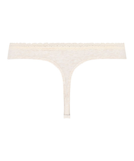 Cotton thong, Beige