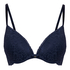 Marine Padded Underwired Push-Up Bra, Blue