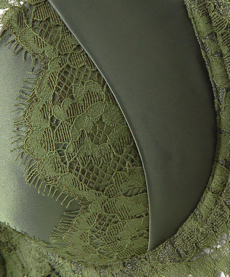 Hannako Padded Underwired Bra, Green