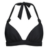 Luxe Triangle Bikini Top, Black