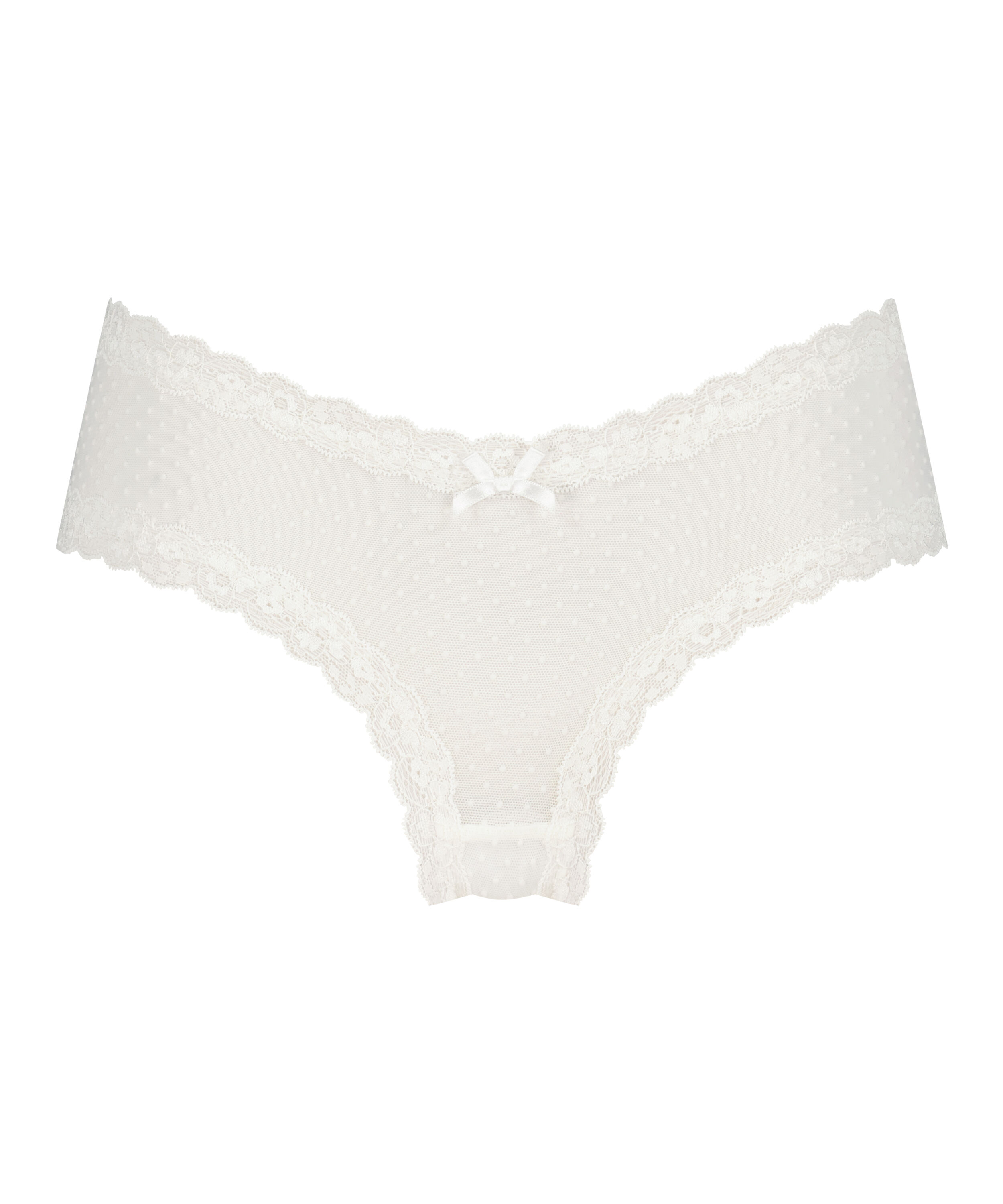 V-shape Mesh Brazilian, White