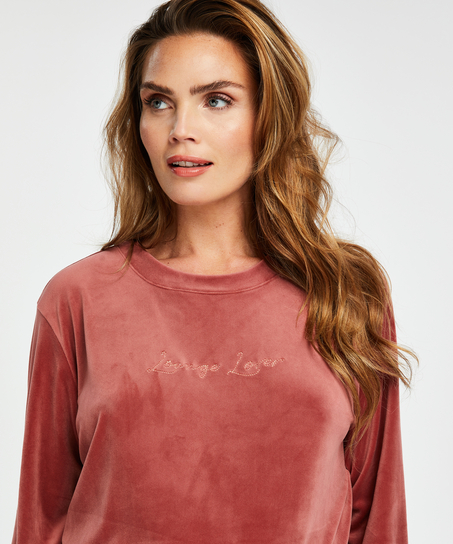 Velvet Maternity Top, Pink