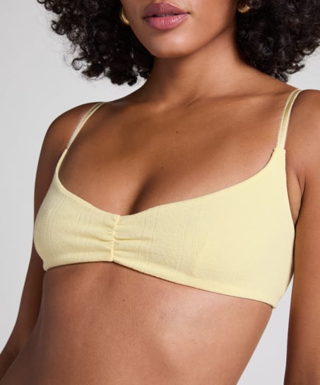 Pointelle Bralette, Yellow