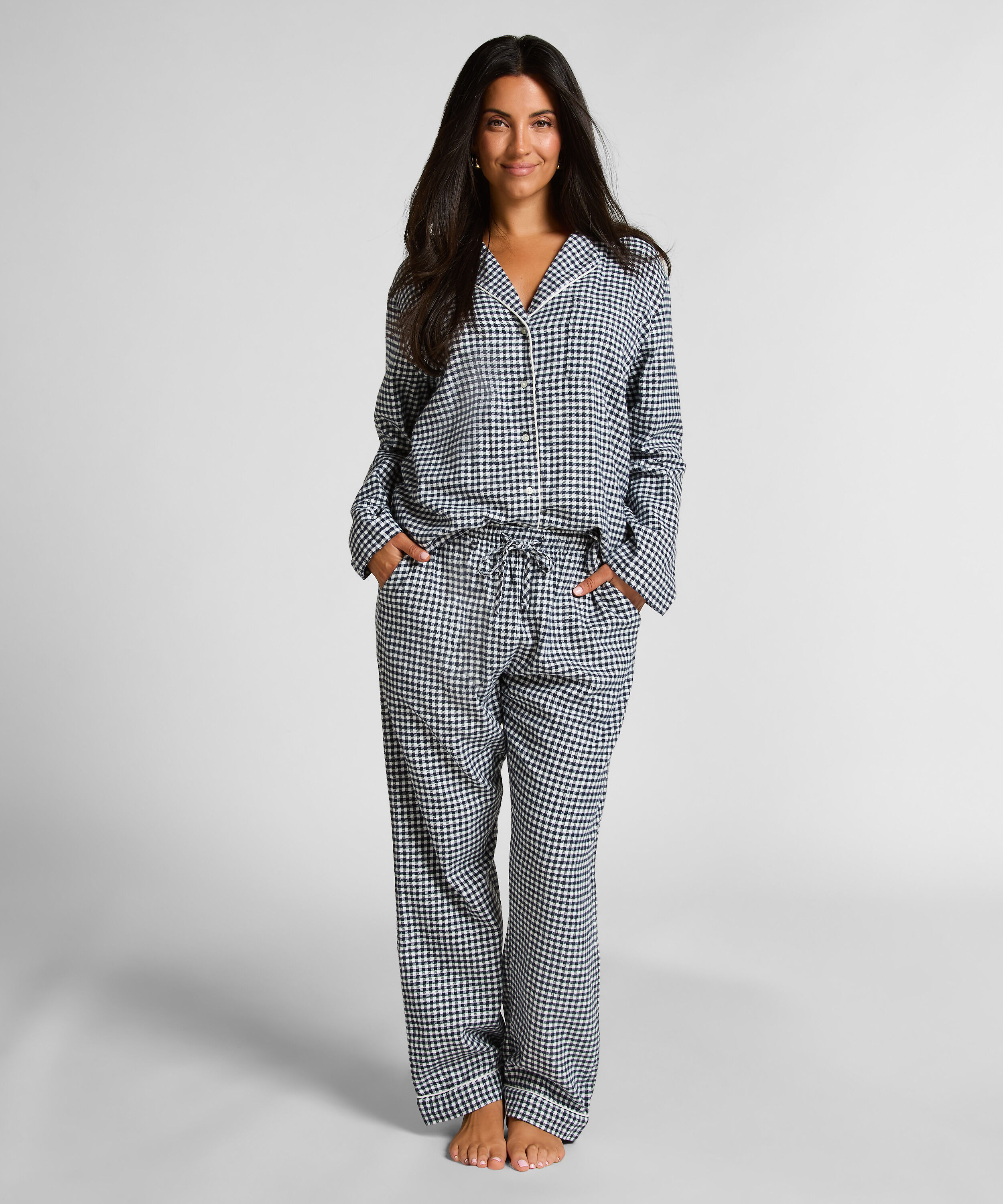 Flannel Pyjama Pants, Blue