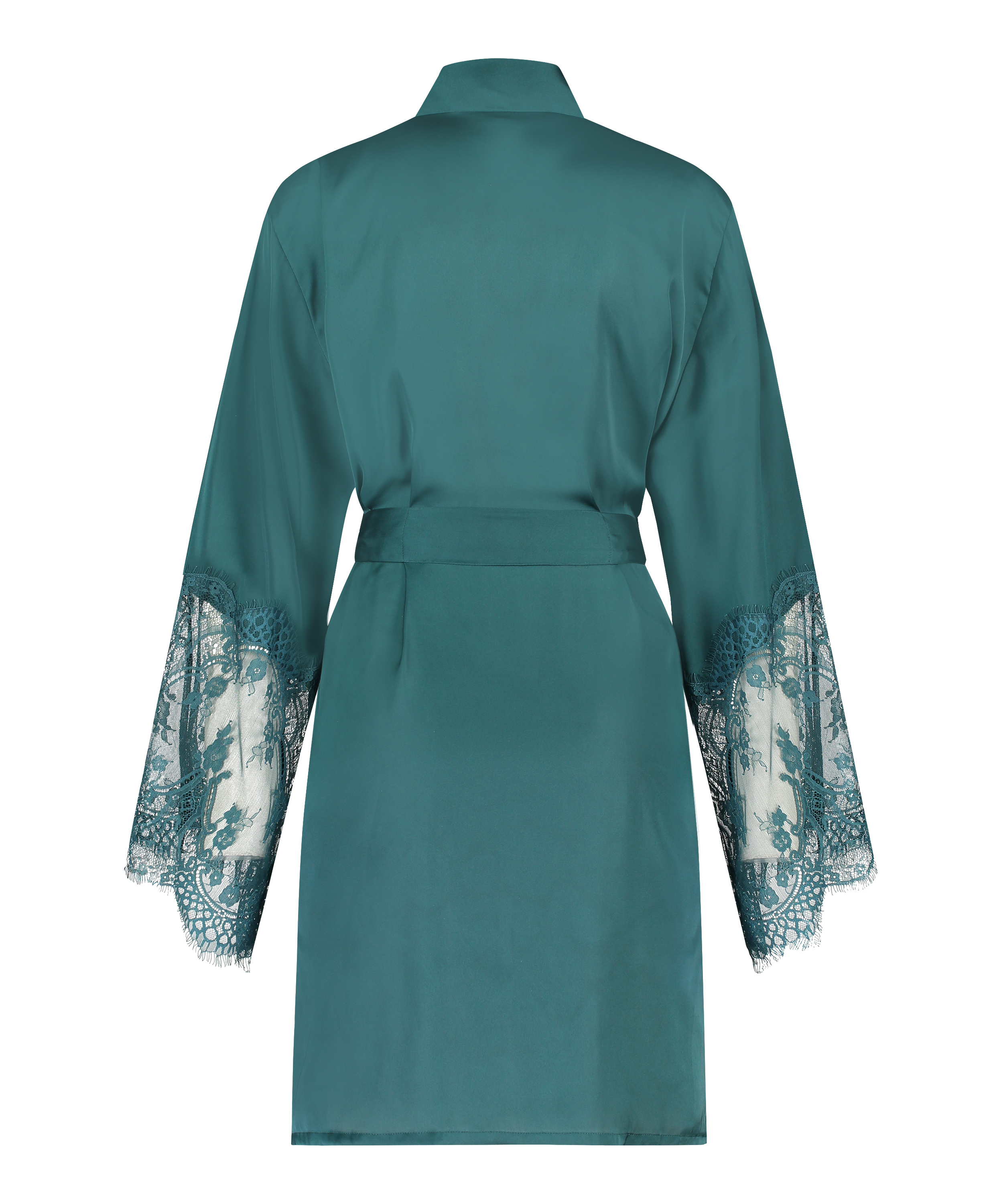 Satin Kimono, Blue, main