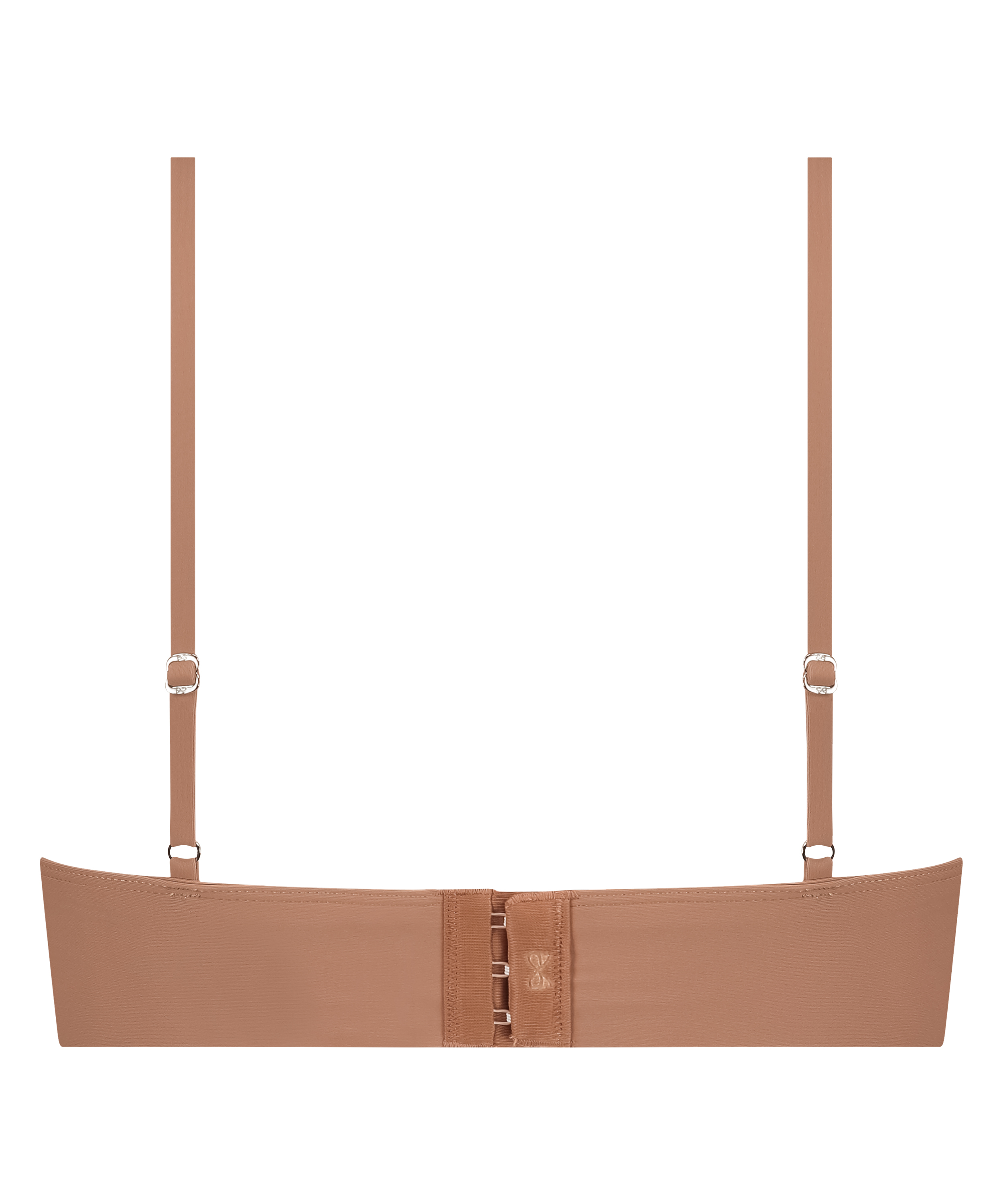 Smooth Triangle Bralette, Brown, main