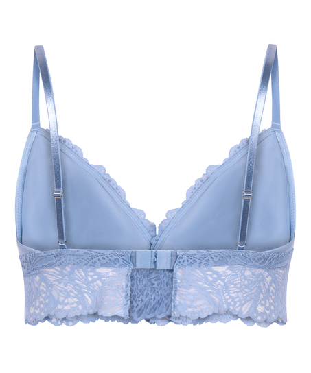 Posie Triangle Bralette, Blue