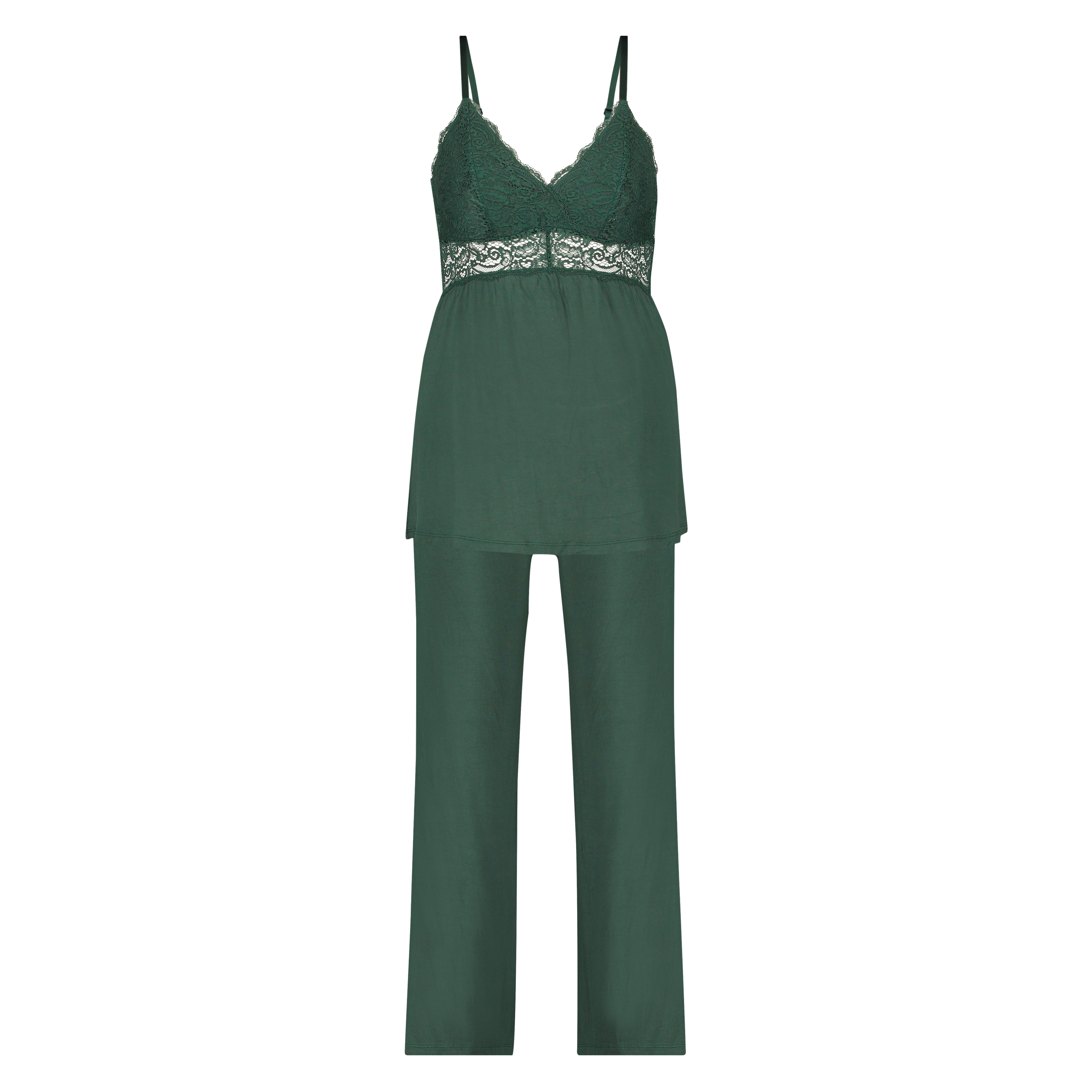 Vera Lace Pyjama Set, Green, main