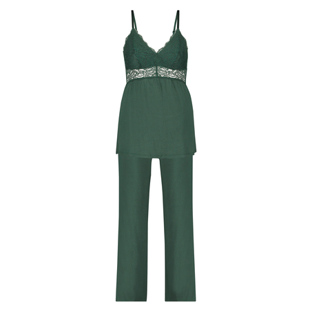 Vera Lace Pyjama Set, Green