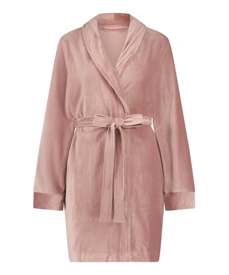 Velvet Bathrobe, Pink
